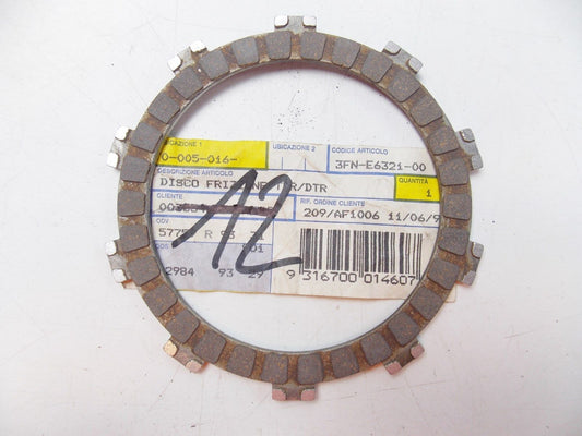 NOS YAMAHA 1991 1992 FRICTION PLATE TDR125 TZR125  3FN-E6321-00 - MotoRaider