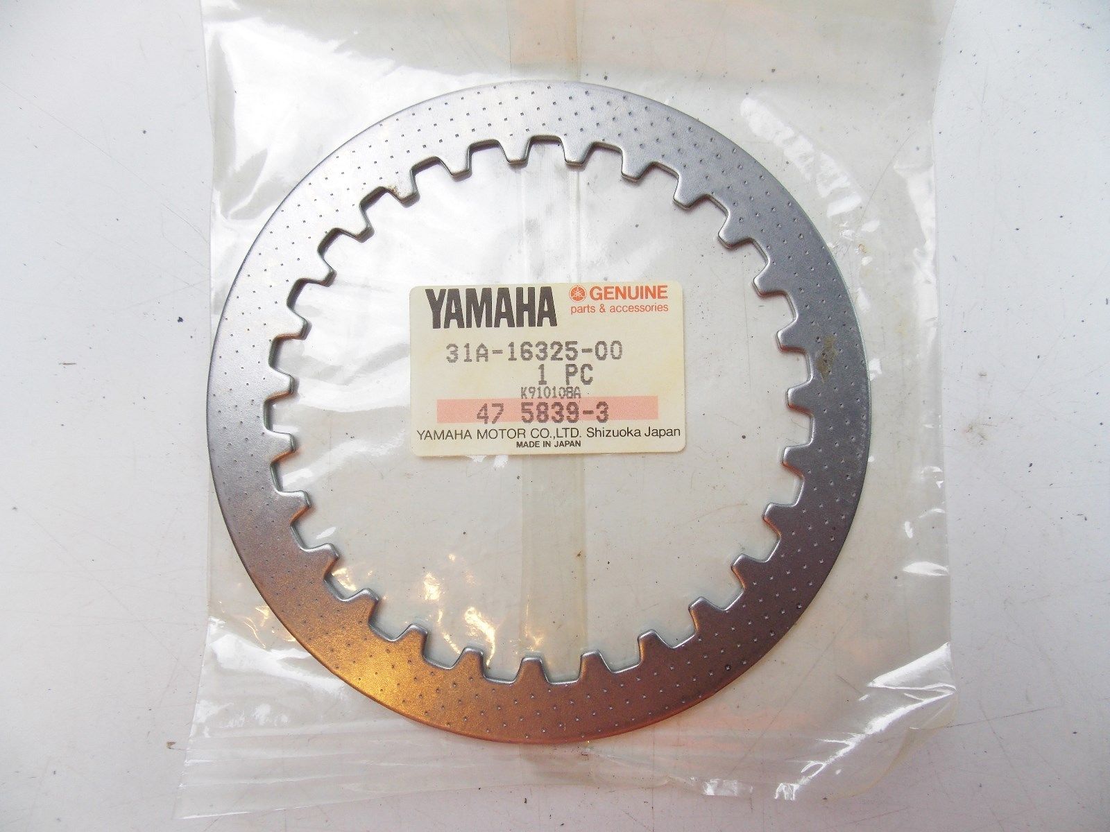 NOS YAMAHA 1983 1985-2005 CLUTCH PLATE 2 XJ900/700 FZX700 FZR700 31A-16325-00 - MotoRaider