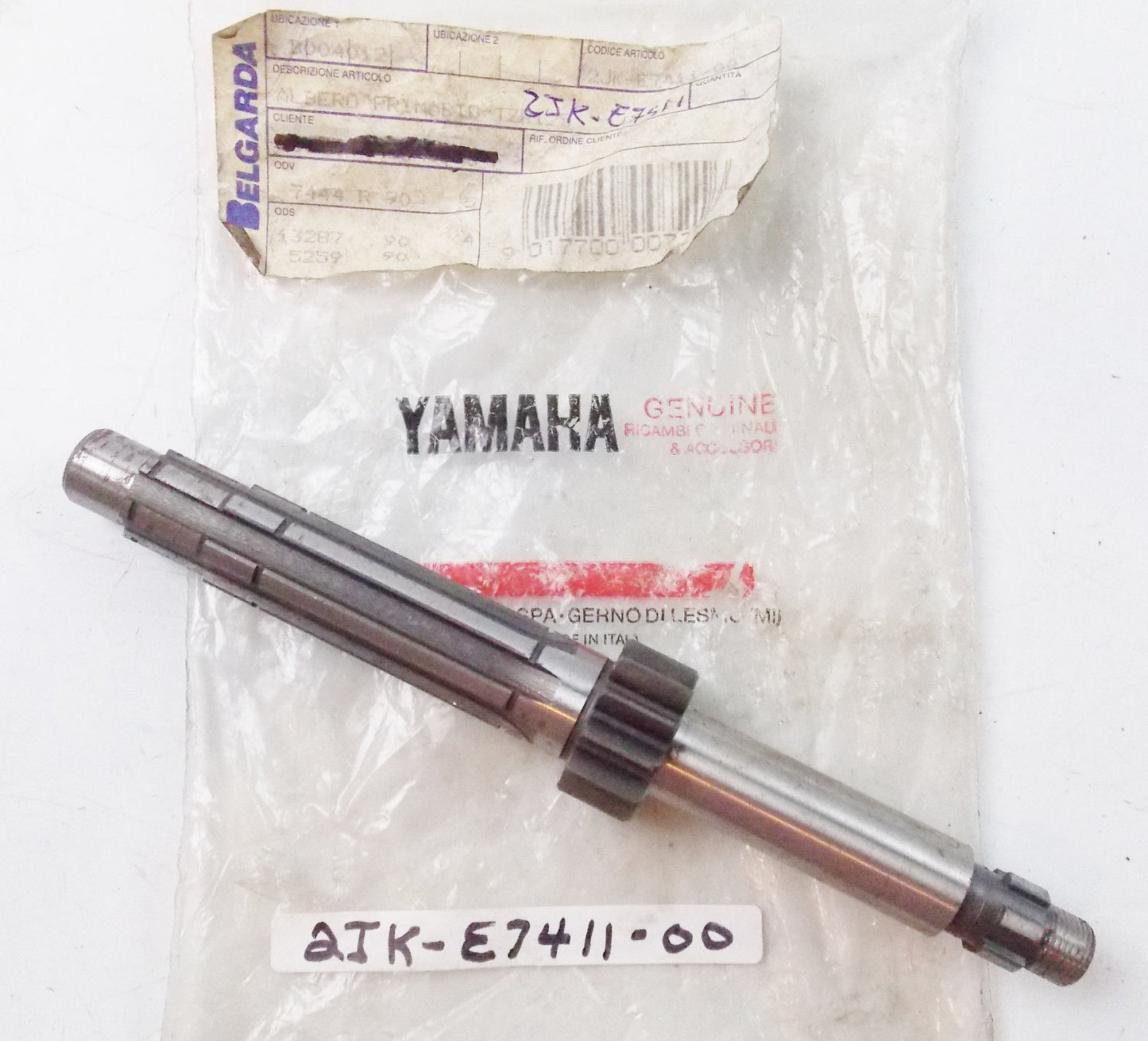 OEM NOS GENUINE NEW YAMAHA TZ125 TRANSMISSION GEARBOX PRIMARY SHAFT 2JK-E7411-00 - MotoRaider