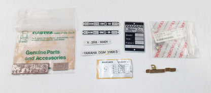 YAMAHA XS500 XS850 XS400 DUCATI 1986 CAGIVA VMX 125 MIXED TAGS FRAME PLATE - MotoRaider
