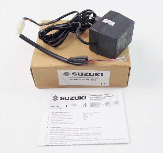 OEM SUZUKI MOTORCYCLE SCOOTER UNIVERSAL BATTERY CHARGER TENDER 99999-RSON5-CB1 - MotoRaider
