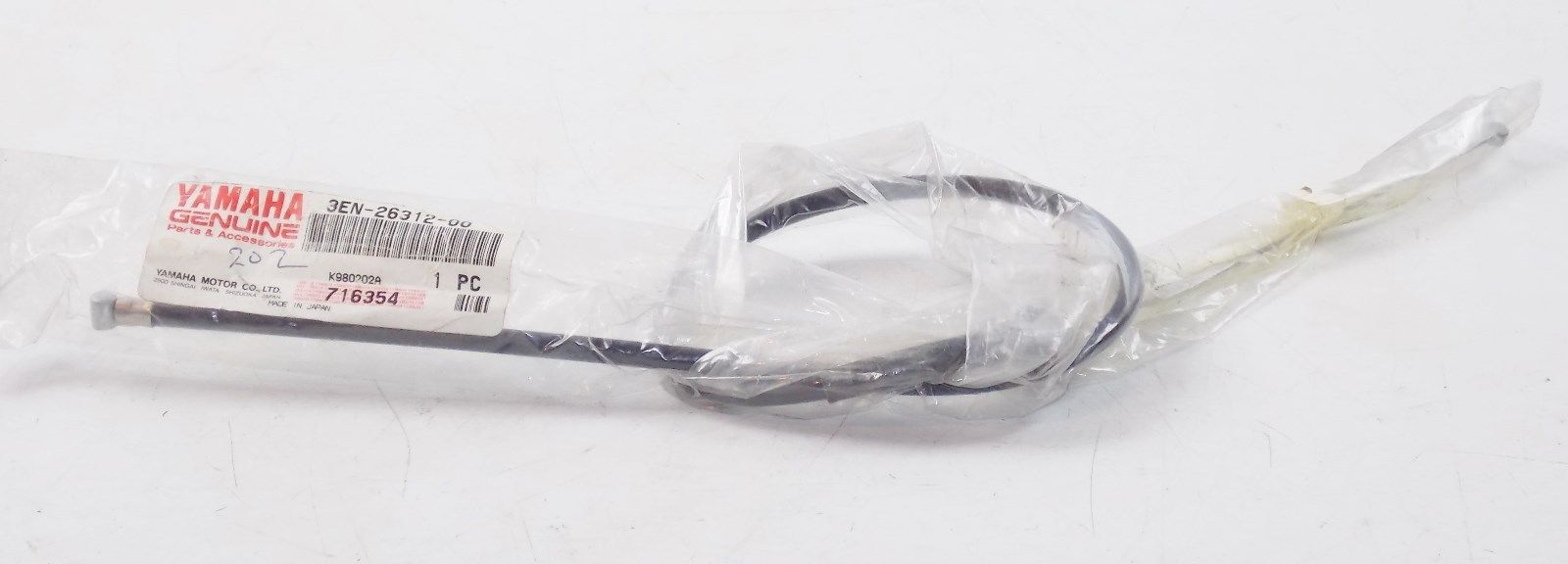NOS YAMAHA  1989 1990 1991 1992 THROTTLE CABLE 2 FZR600   3EN-26312-00 - MotoRaider