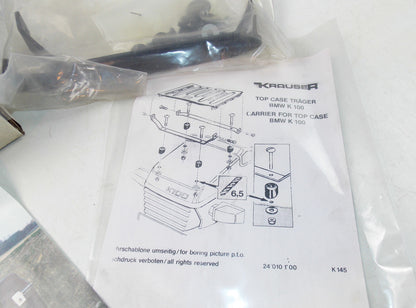 NOS KRAUSER BK 21/55 CARRIER TOP BOX CASE CARGO REAR LUGGAGE MOTORCYCLE BMW K100 - MotoRaider