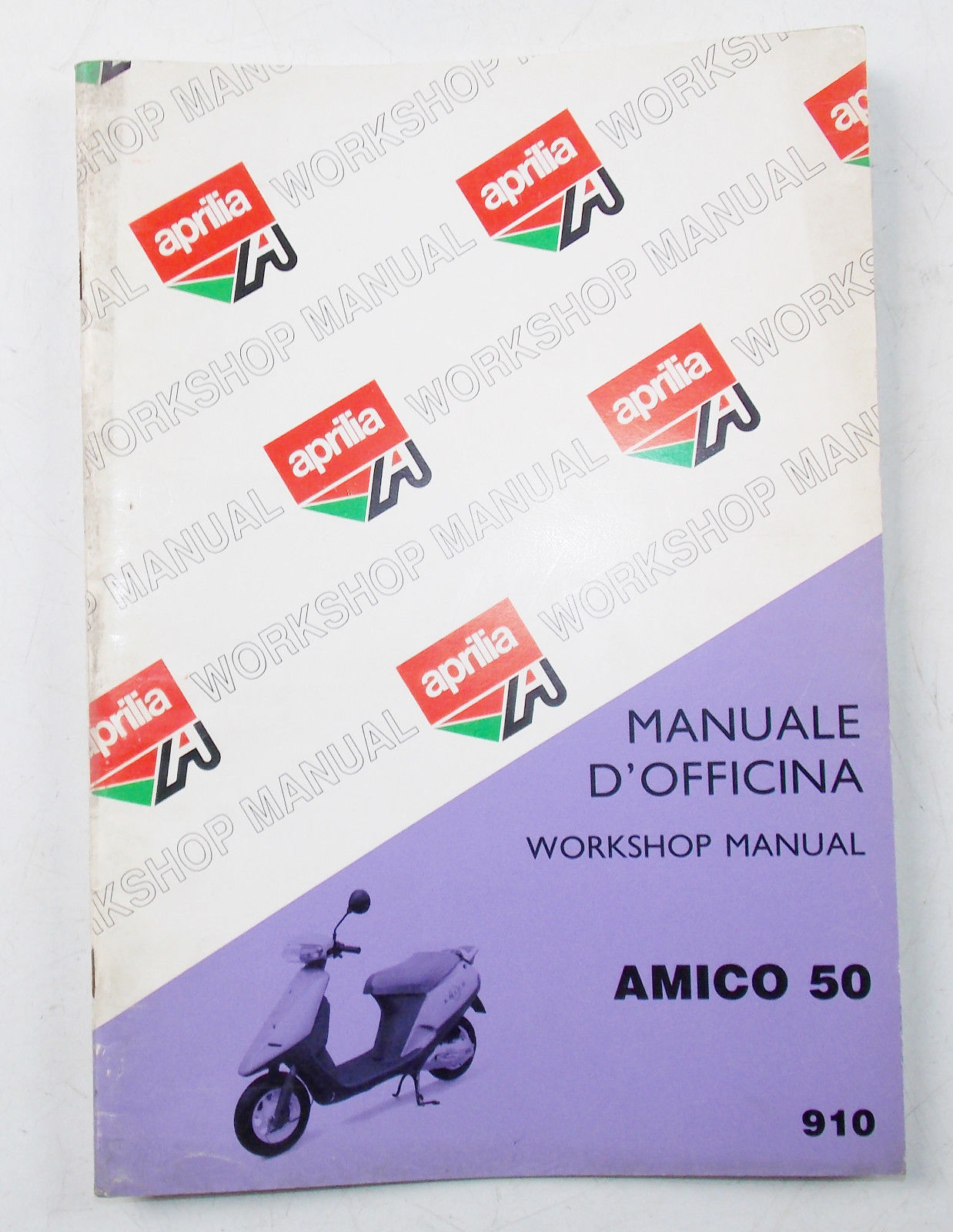 APRILIA SCOOTER AMICO 50 WORKSHOP MANUAL BOOK 910 - MotoRaider