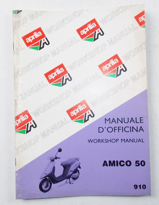 APRILIA SCOOTER AMICO 50 WORKSHOP MANUAL BOOK 910 - MotoRaider
