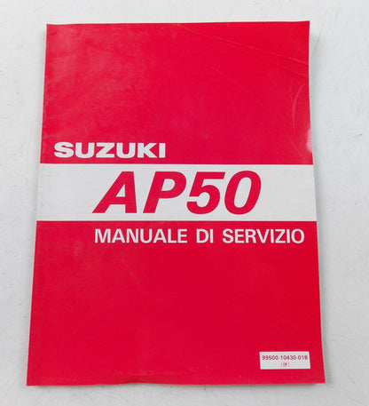 NOS SUZUKI MARCH 1995 SERVICE MANUAL BOOK AP50 99500-10430-01B - MotoRaider