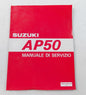 NOS SUZUKI MARCH 1995 SERVICE MANUAL BOOK AP50 99500-10430-01B - MotoRaider