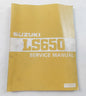 NOS SUZUKI FEBRUARY 1986 SERVICE MANUAL LS650 99500-36068-01E - MotoRaider