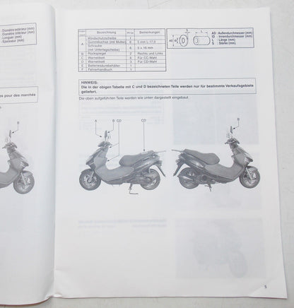 USED SUZUKI 1999 SET-UP MANUAL UG110Y  99505-01160-011 - MotoRaider