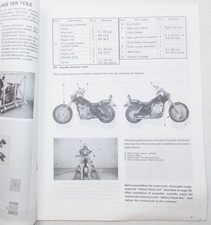USED SUZUKI 1990 SET-UP MANUAL LS650-M   99505-01121-011 - MotoRaider