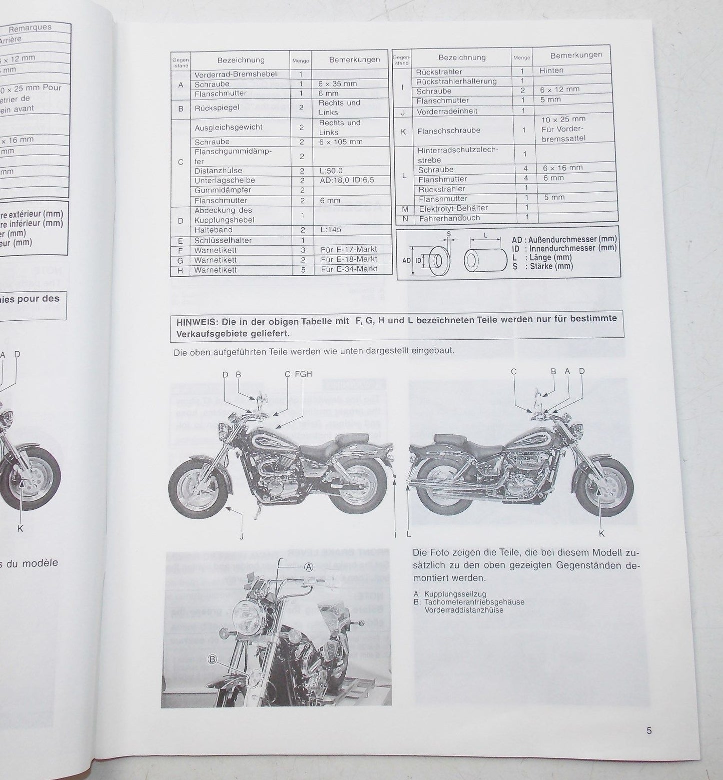 USED SUZUKI 1999 SET-UP MANUAL  VZ8004   99505-01090-011 - MotoRaider
