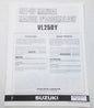 USED SUZUKI 1999 SET-UP MANUAL  VL250Y   99505-01140-01T - MotoRaider