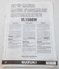 USED SUZUKI 1997  SET-UP MANUAL  VL1500W   99505-01178-011 - MotoRaider