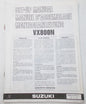USED SUZUKI 1991  SET-UP MANUAL  VX800H   99505-01032-011 - MotoRaider