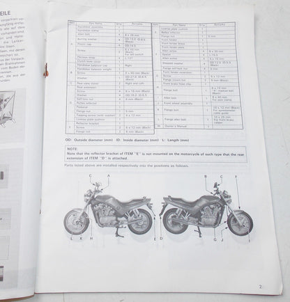 USED SUZUKI 1992  SET-UP MANUAL  VX800P   99505-01273-011 - MotoRaider