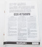 USED SUZUKI  1991 SET-UP MANUAL GSX-R750WN  99505-01222-011 - MotoRaider