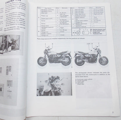 USED SUZUKI 1997 SET UP MANUAL GSX-750W   99505-01118-011 - MotoRaider