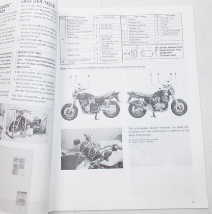 USED SUZUKI 1999 SET UP MANUAL GSX1200X   99505-01289-011 - MotoRaider