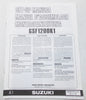 USED SUZUKI 2000 SET UP MANUAL GSF1200K1   99505-01011-011 - MotoRaider