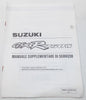 USED SUZUKI 1993  SUPPLEMENTARY SERVICE MANUAL GSX-R750W  99501-337150-01B - MotoRaider