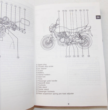 USED SUZUKI  2000 OWNER MANUAL  GSX750   99011-03F53-042 - MotoRaider