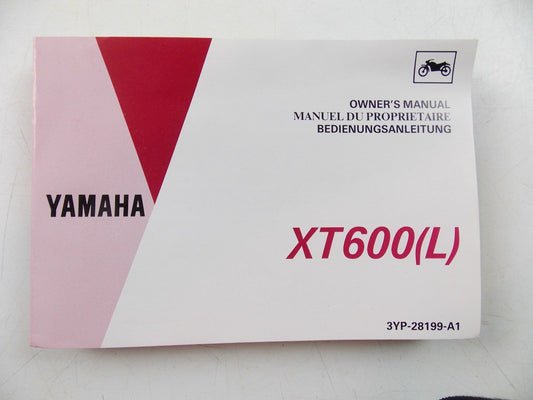 ORIGINAL YAMAHA 1991 OWNER MANUAL USER BOOK XT600 3YP-28199-A1 6 LANGUAGES - MotoRaider