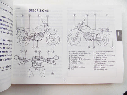 ORIGINAL YAMAHA 1991 OWNER MANUAL USER BOOK XT600 3YP-28199-A1 6 LANGUAGES - MotoRaider