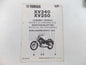 NOS YAMAHA 1989  ASSEMBLY MANUAL BOOK XV240  XV250 3KF-28107-W0 - MotoRaider
