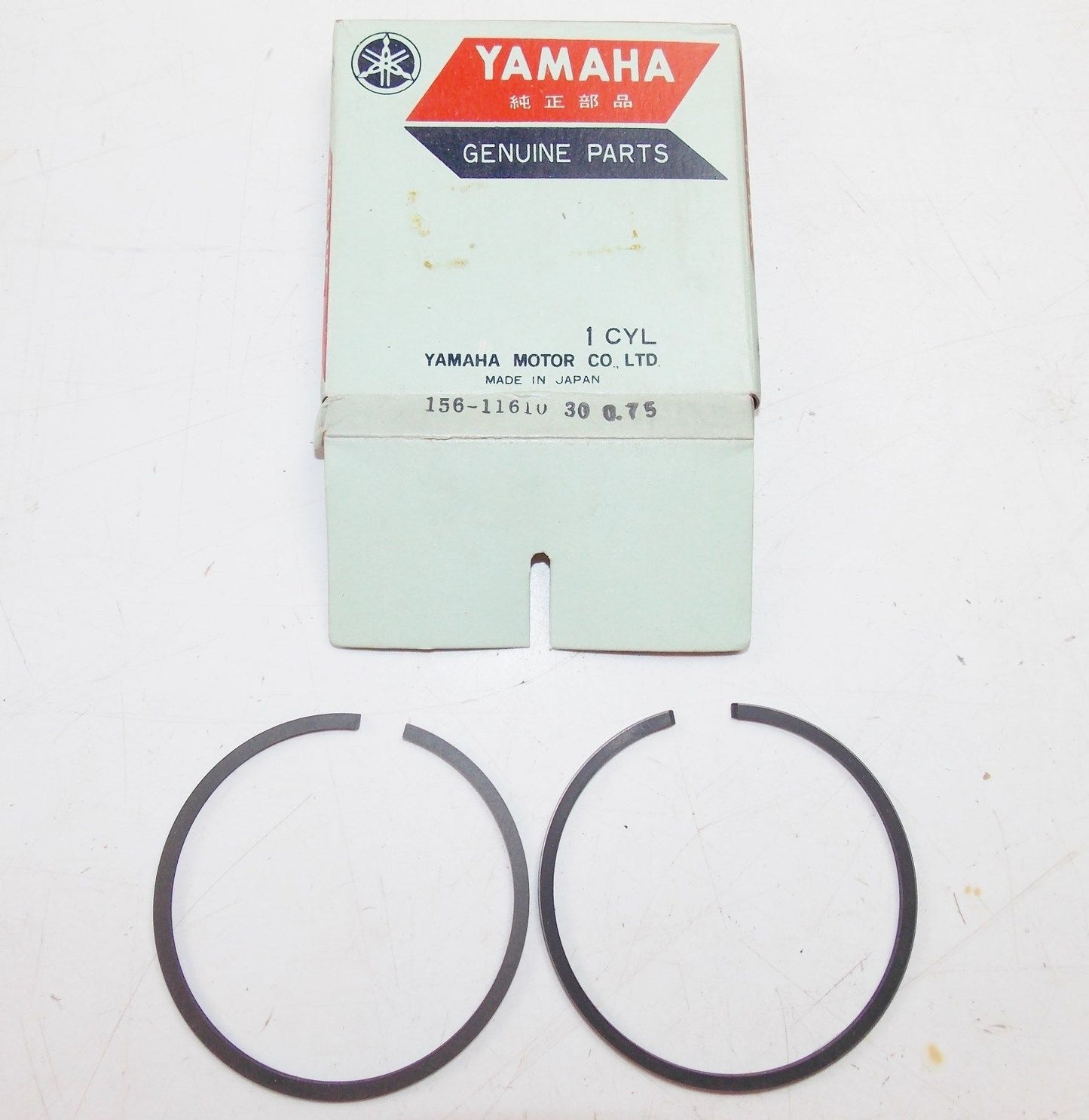 NOS YAMAHA  1965-1967  PISTON RING SET 3RD OVER 0.75 YDS3/5 YM2  156-11610-30 - MotoRaider