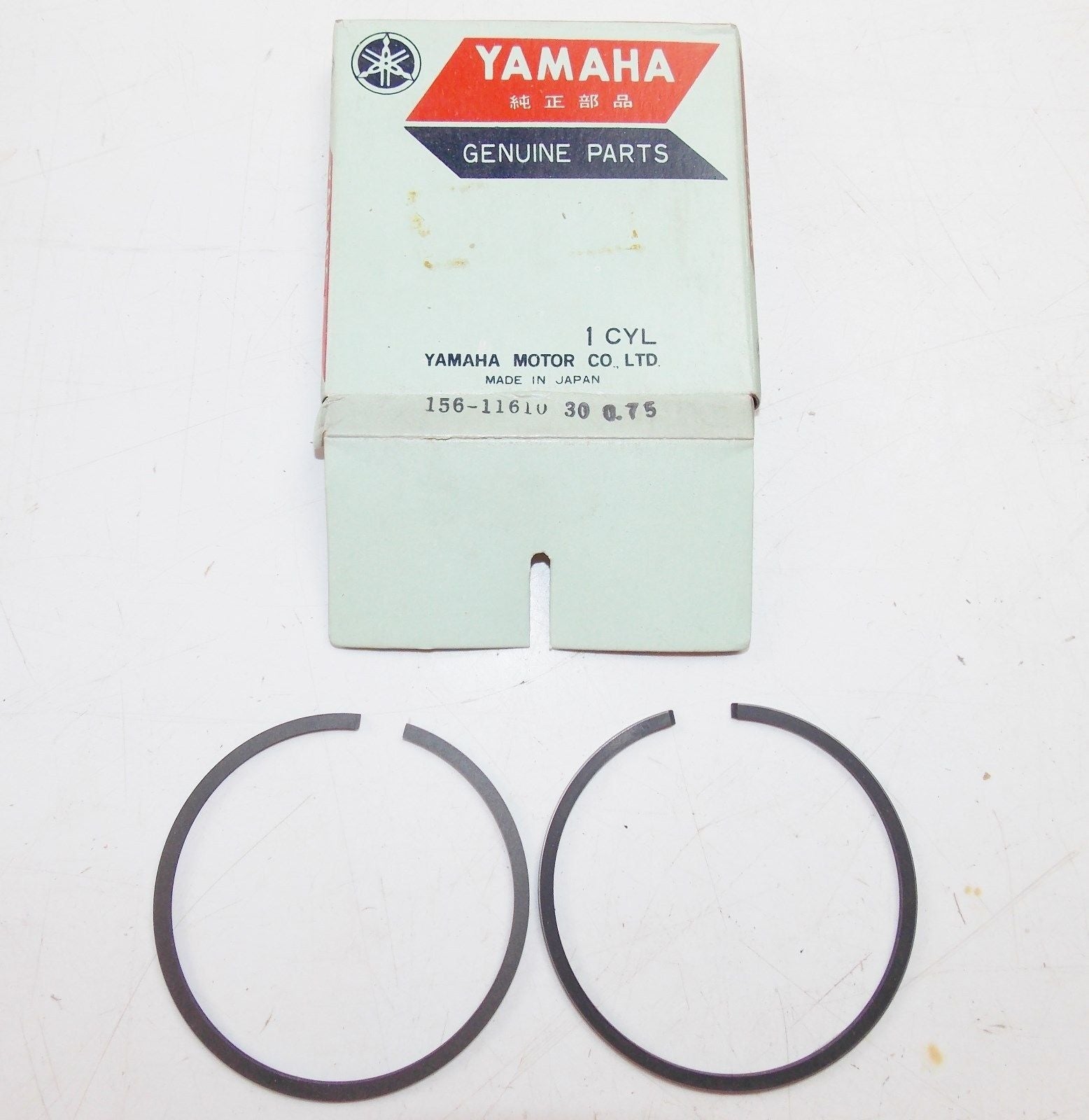 NOS YAMAHA  1965-1967  PISTON RING SET 3RD OVER 0.75 YDS3/5 YM2  156-11610-30 - MotoRaider