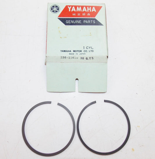 NOS YAMAHA  1965-1967  PISTON RING SET 3RD OVER 0.75 YDS3/5 YM2  156-11610-30 - MotoRaider