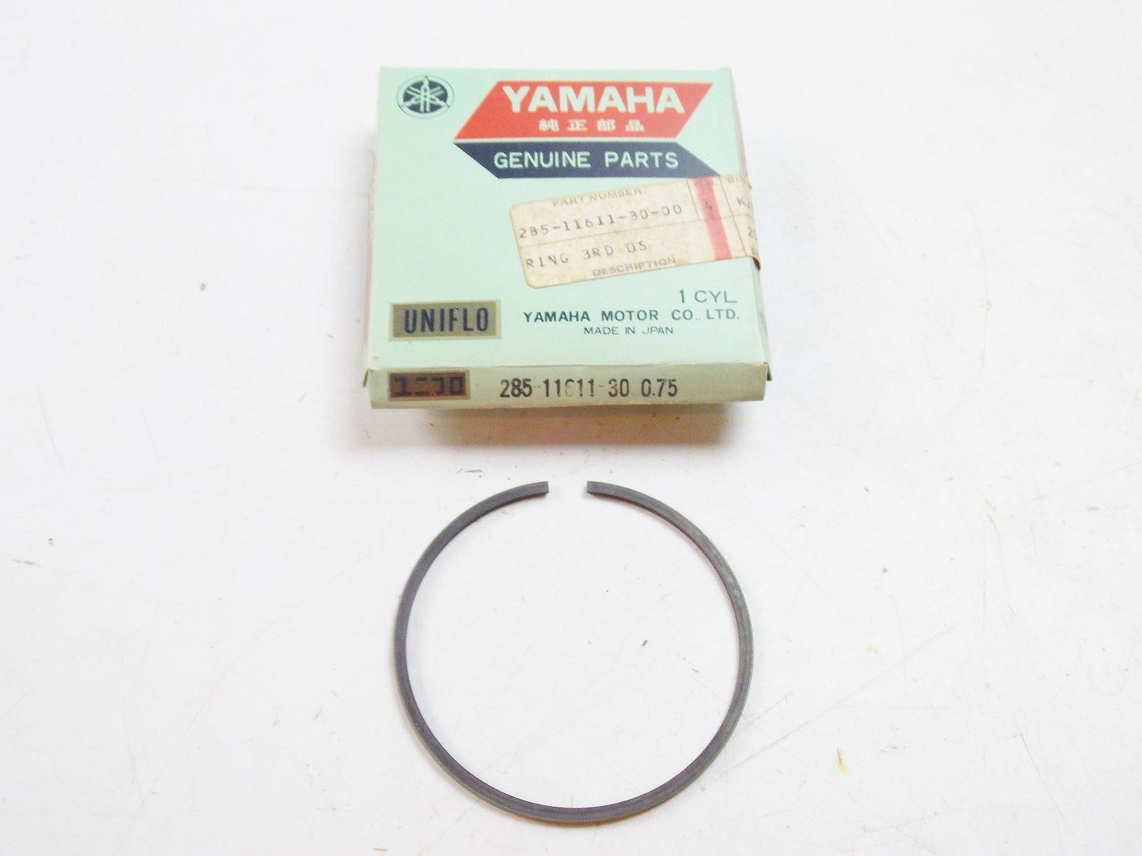 NOS YAMAHA  1969 1970 1971 PISTON RING 3RD O/S 0.75 DT1  285-11611-30 - MotoRaider