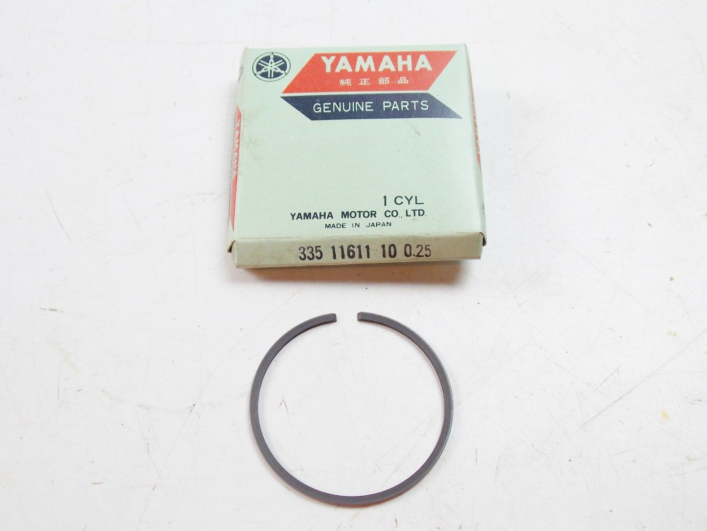 NOS YAMAHA  1972 1973 PISTON RING 1ST O/S 0.25 LT2 LT3 CT1  335-11611-10 - MotoRaider