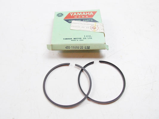NOS YAMAHA  1974 1975 PISTON RING SET 2ND O/S 0.50 MX175   455-11610-20 - MotoRaider