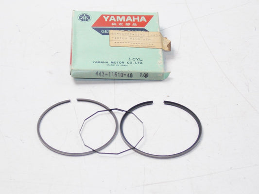 NOS YAMAHA  1974-1976 PISTON RING SET 4TH O/S 1.00 DT175 TY175   443-11610-40 - MotoRaider