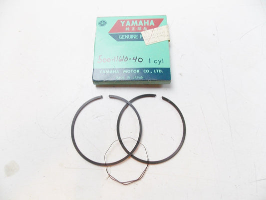NOS YAMAHA  1976 PISTON RING SET 4TH O/S 1.00 DT250 DT400  500-11610-40 - MotoRaider