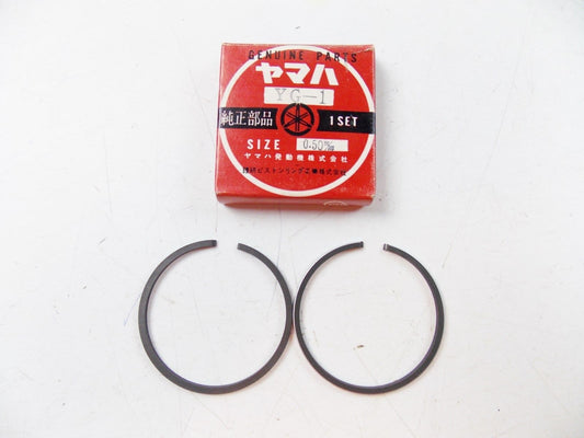NOS YAMAHA  1963 1965 1966 PISTON RING SET 2ND O/S 0.50 YG1  122-11610-20 - MotoRaider