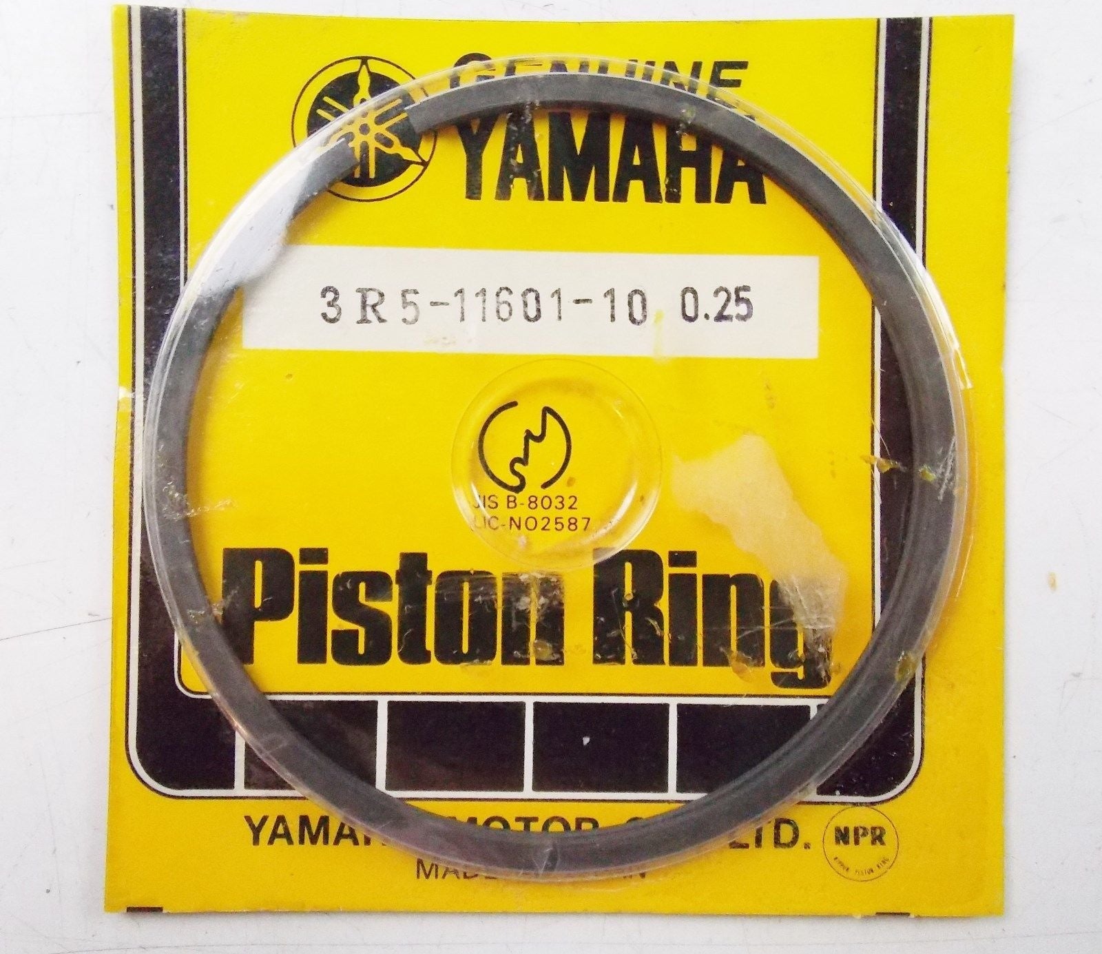 NOS YAMAHA  1980 1981 PISTON RING SET 1ST O/S 0.25 YZ465  3R5-11601-10 - MotoRaider