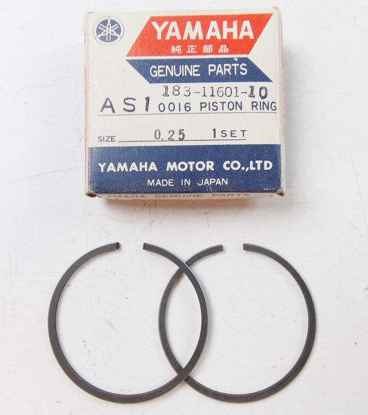 NOS YAMAHA  1968 PISTON RING SET 1ST O/S 0.25 YAS1  183-11601-10 - MotoRaider