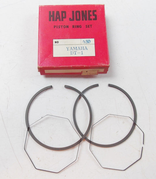 NOS YAMAHA  HAP JONES PISTON RINGS ( 4 RINGS )  2ND O/S 0.50  DT-1 - MotoRaider