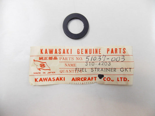 NOS KAWASAKI 1965-1969 FUEL CUP GASKET C2 C3 G3   51037-003 - MotoRaider