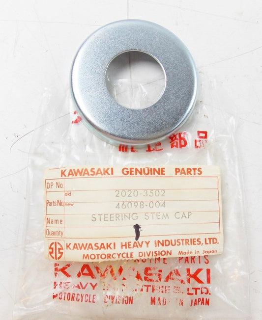 NOS KAWASAKI 1987-2001 STEERING STEM CAP KE100 KD80   46098-004 - MotoRaider