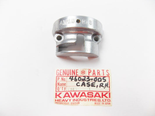 NOS KAWASAKI 1971-1976 RH LOWER CASE G3/4 F5/6/7/8/9 KV100  46023-005 - MotoRaider