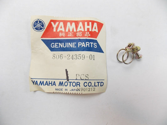 NOS YAMAHA ORIGINAL 1969-1981 OIL PIPE CLAMP ET250 SL338 SS433  806-24359-01 - MotoRaider