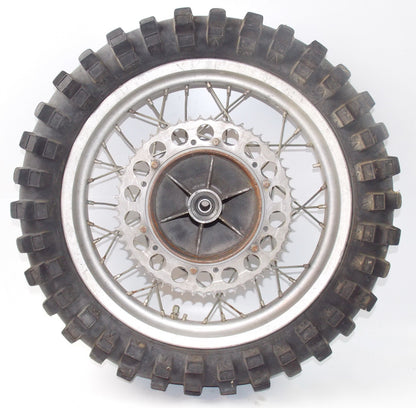 1970'S HUSQARNA 18" REAR WHEEL RIM TIRE SPROCKET 56 TEETH CR WR 250 450 360 - MotoRaider