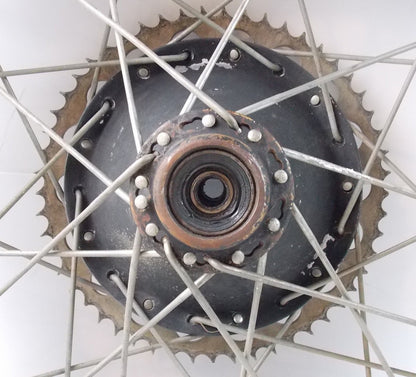 1970'S HUSQARNA 18" REAR WHEEL RIM TIRE SPROCKET 56 TEETH CR WR 250 450 360 - MotoRaider