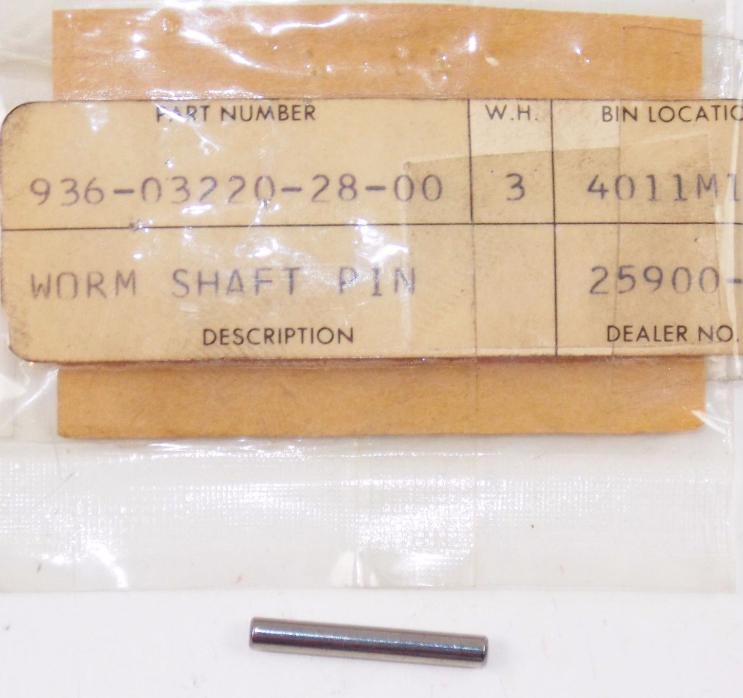 NOS YAMAHA 1963-2011 YT125G YZ80 YFZ350T YFZ350T YZ12 PIN SPRING 93603-22028 - MotoRaider