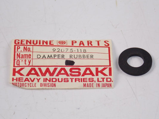 NOS KAWASAKI 1969-1982 RUBBER DAMPER H1 KH500 KX400 KX250 92075-118 - MotoRaider