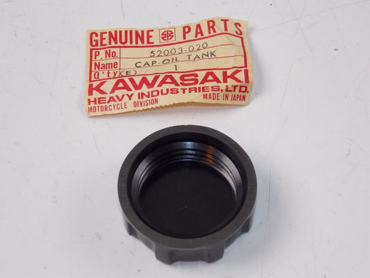 NOS KAWASAKI 1972 1973 1974 1975 1976 OIL TANK CAP H2 S1 S2 Z1 KH250 52003-020 - MotoRaider