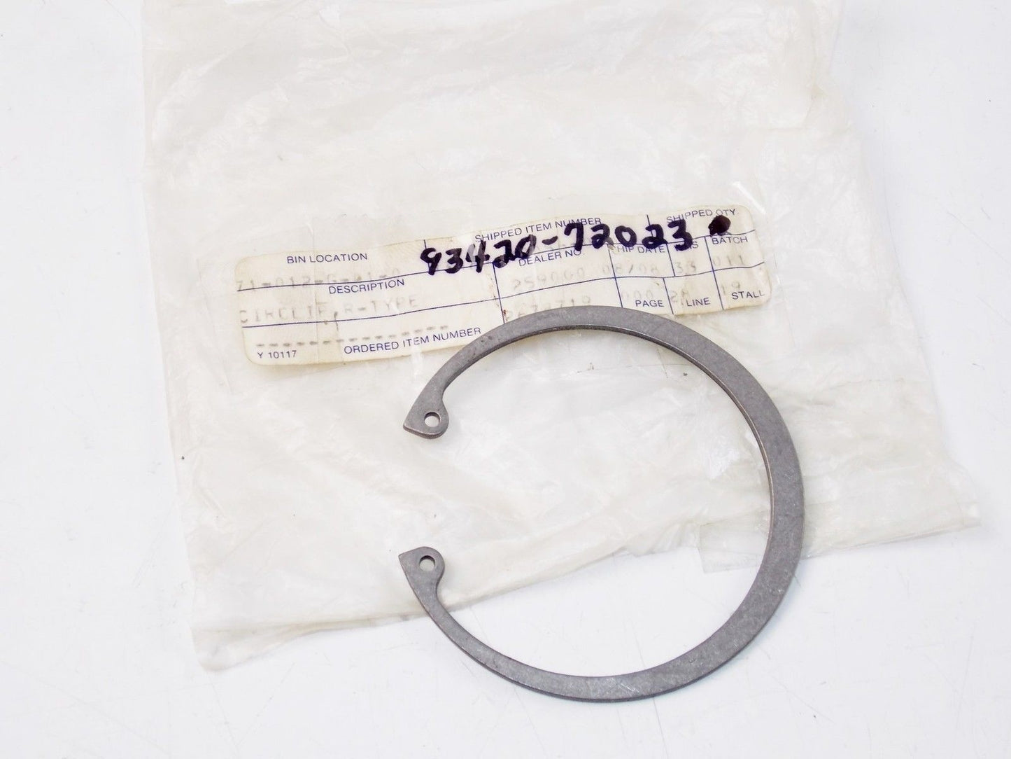 NOS YAMAHA 1968-1976 DT1 DT1B RT1B DT1E CRANK SHAFT CIRCLIP R-TYPE 93420-72023 - MotoRaider